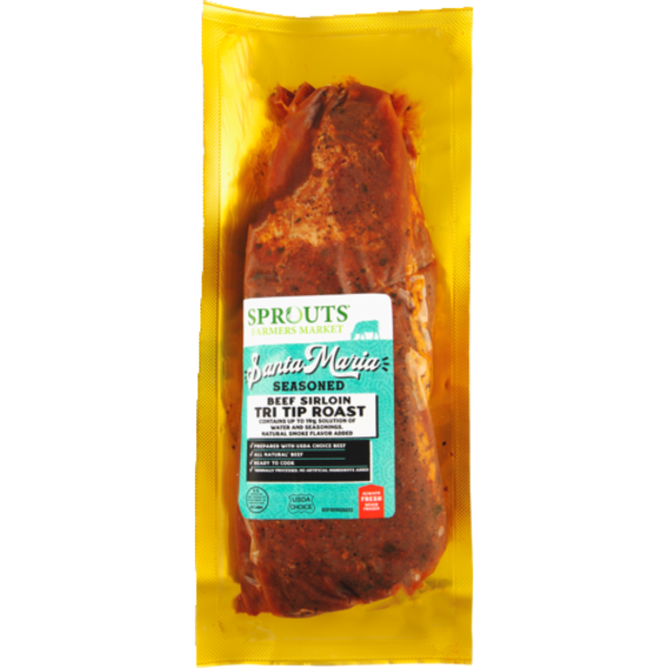 Sprouts Santa Maria Seasoned Fresh Beef Sirloin Tri Tip Roast