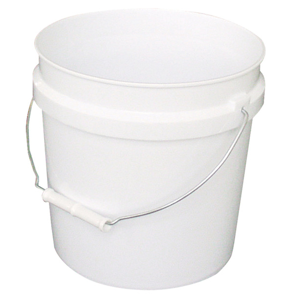 Leaktite Big Gripper 2 Gallon White Plastic Pail