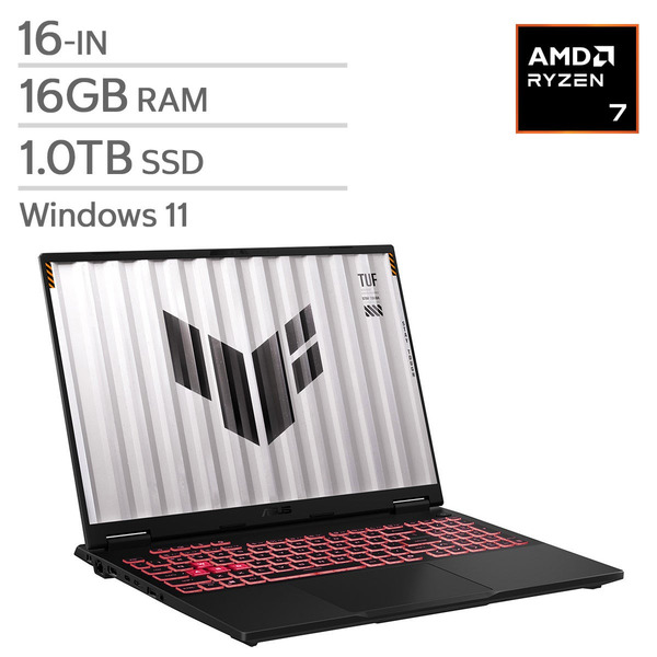 ASUS AMD Ryzen 7 260 - 16GB Ram, 1TB SSD, 8GB NvidiaGeForce Tuf Gaming A16 16" Gaming Laptop
