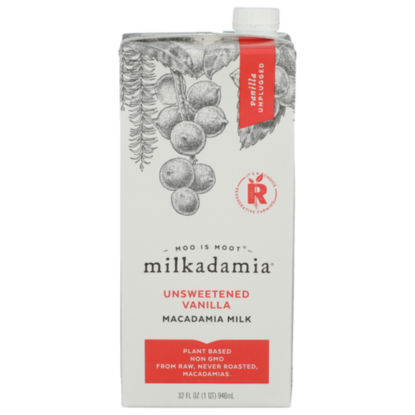 Milkadamia Unsweetened Vanilla Macadamia Milk