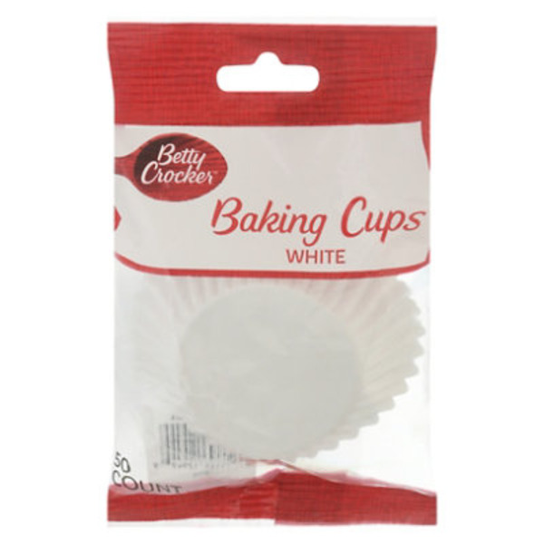 Betty Crocker Baking Cups White Standard Size