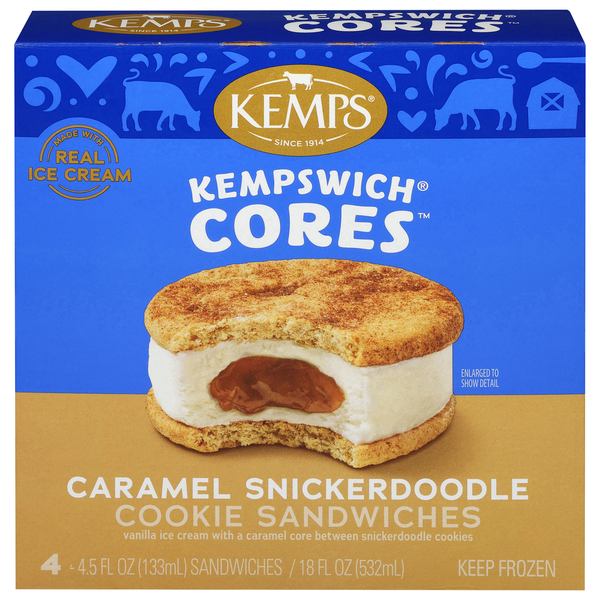 Kemps Caramel Snickerdoodle Cookie Sandwiches Same-Day Delivery or