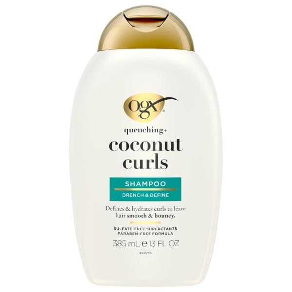 OGX Coconut Curls Shampoo & Conditioner Set – Je 385 Ml, Mit Kokosöl & Honig, Ohne Sulfate, Für Lockiges Haar