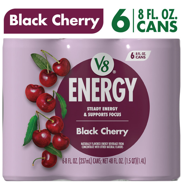V8 Energy Black Cherry Energy Drink Same-Day Delivery or Pickup