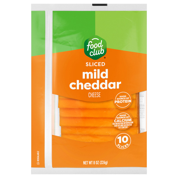 Food Club Mild Cheddar Deli-Style Sliced Cheese Same-Day Delivery or ...