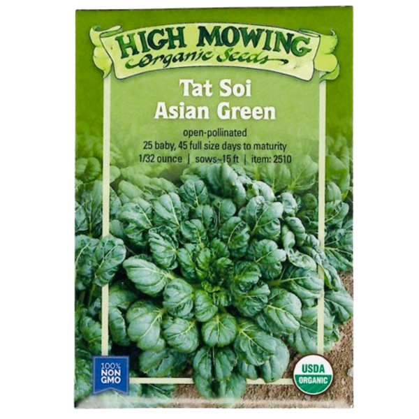 High Mowing Organic Seeds Tat Soi Asian Greens