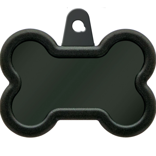 Tag Works Bone Shaped Silent ID Tag, Large - Black