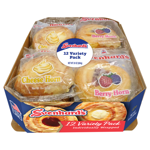 Svenhard's Pastries, Berry & Cheese, 12 Variety Pack Same-Day