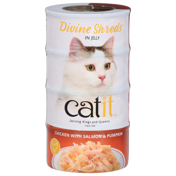 Cat It Divine Shreds in Jelly Chicken with Salmon & Pumpkin Cat