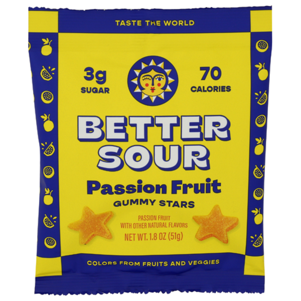 Better Sour Passionfruit Sour Gummy Stars