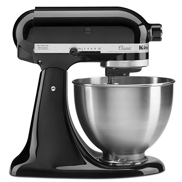KitchenAid K45SSOB 4.5-Quart Onyx Black Classic Series Tilt-Head Stand Mixer