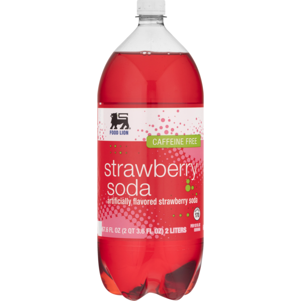Food Lion Soda, Strawberry, Caffeine Free, Bottle (67.6 fl oz) Instacart