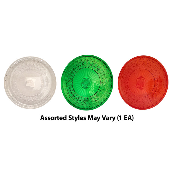 Publix Publix 9" Diameter Assorted Red & Green Plastic Christmas