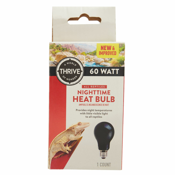 Thrive 60W Reptile Nighttime Heat Bulb - Black