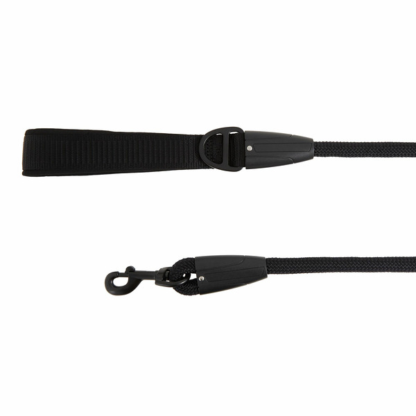 Kong Neoprene Handle Rope Dog Leash - Black