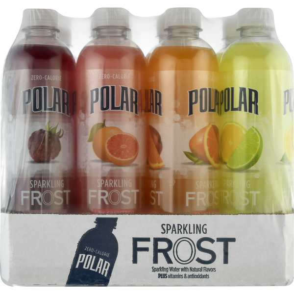 Polar Sparkling Water, 4Flavor Rainbow (17 fl oz) Instacart