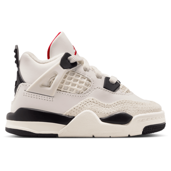 Jordan Kids' Toddler Retro 4 Basketball Shoes, Size 5 - Sail/University Red/Black