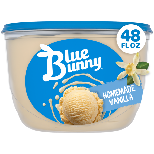 Blue Bunny Premium Homemade Vanilla Frozen Dessert, 48 fl oz Same