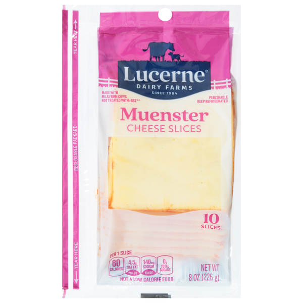 Lucerne Cheese Slices, Muenster