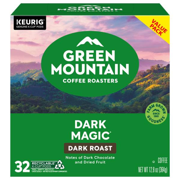 Green Mountain Coffee Roasters Dark Magic K-Cup Pods Same-Day