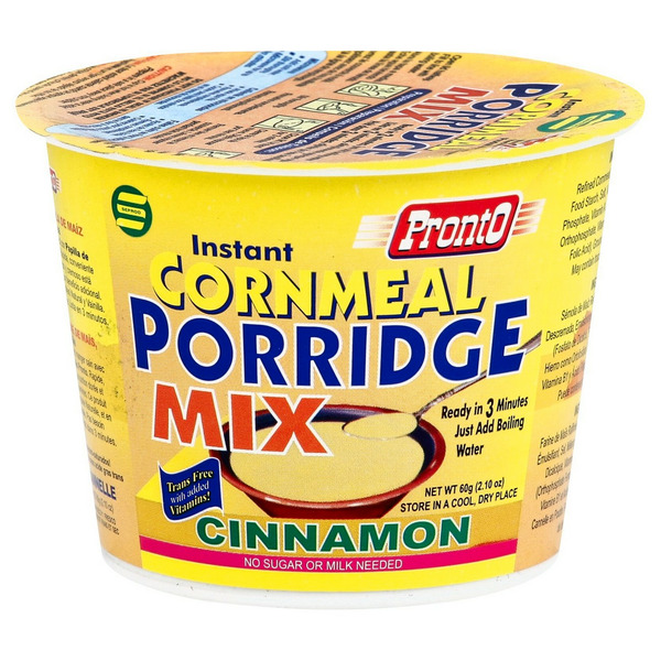 Pronto Porridge Mix, Cornmeal, Instant, Cinnamon