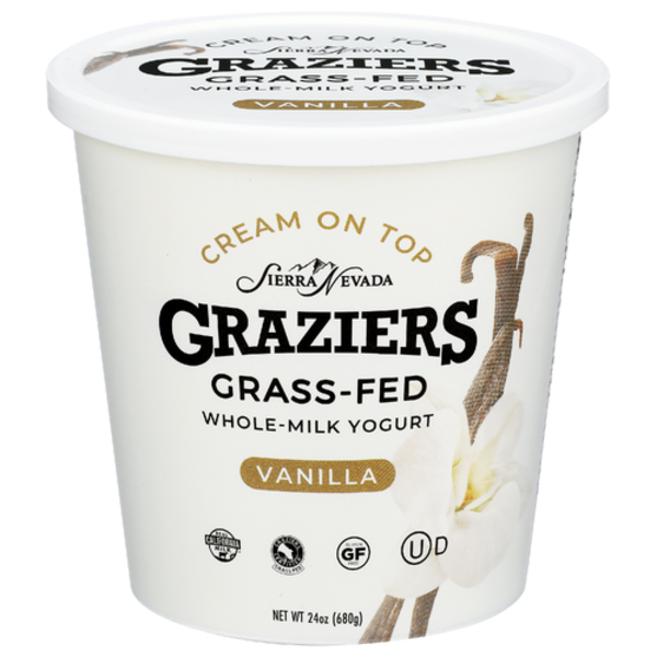 Graziers Vanilla Grass-Fed Whole Milk Yogurt