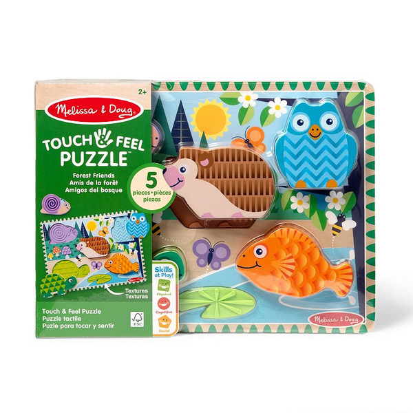 Melissa & Doug Touch & Feel Puzzle, 5 Piece