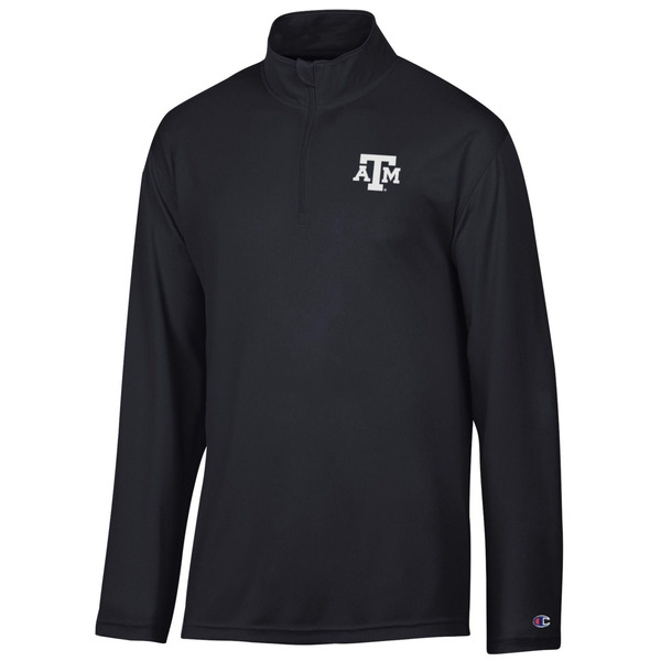 Champion Men's Texas A&M Aggies 1/4-Zip Jacket, L - Black
