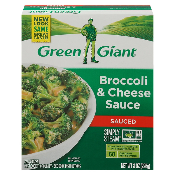 Green Giant Simply Steam Broccoli & Cheese Sauce, Frozen