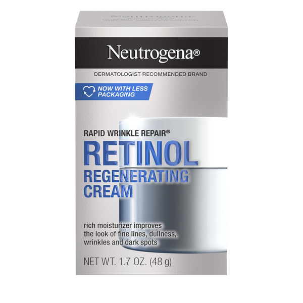 Neutrogena Rapid Wrinkle Repair Retinol Cream, Hyaluronic Acid, 1.7 oz - 1.7 oz