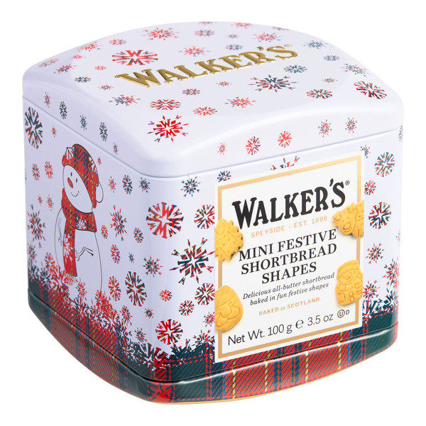 World Market Walker's Mini Festive Shapes Shortbread Christmas Tin