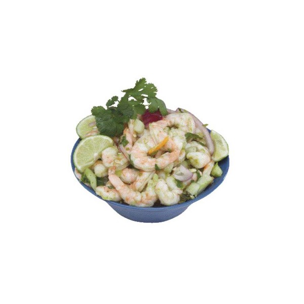 Shrimp Aguachile in Lemon Juice