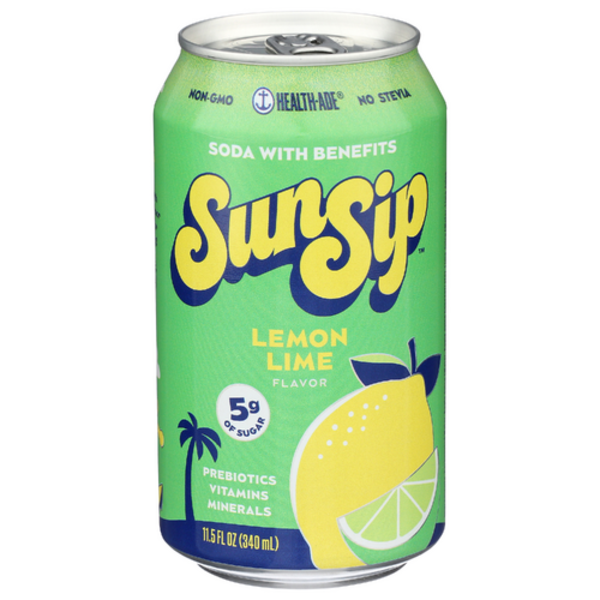Health Ade Lemon Lime SunSip Prebiotic Soda Same-Day Delivery or