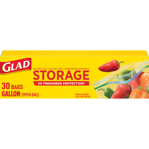 グース・ファミリー　＊Goosy Gladrags グーシー・グラッドラッグズ＊ Glad Zipper Food Storage Plastic Bags, Gallon Same-Day Delivery