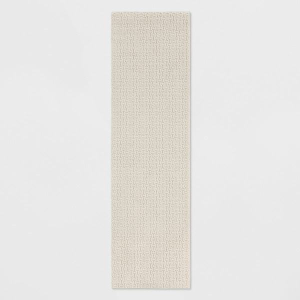 Made By Design 2'x7' Runner Solid Washable Rug Tan - ™