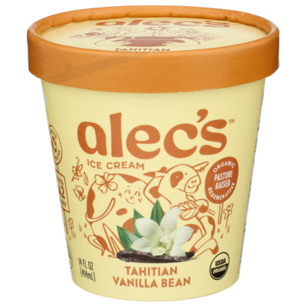 Alec's Ice Cream Organic Tahitian Vanilla Bean Ice Cream Same-Day