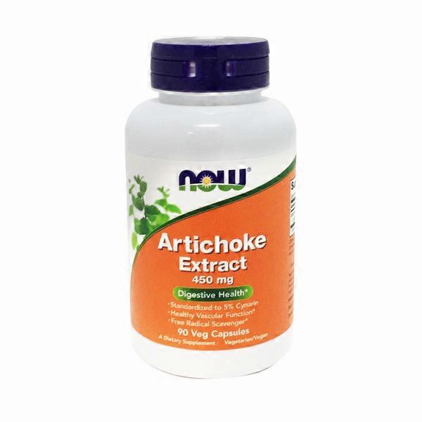 Now Artichoke Extract 450 Mg Digestive Health Standardized To 5
