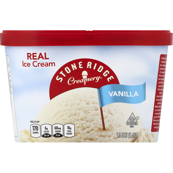 Stone Ridge Creamery Ice Cream, Vanilla Same-Day Delivery or Pickup ...