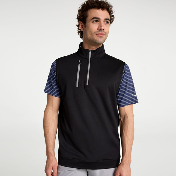 Walter Hagen Men's Performance 11 All Season Vest, S - Pure Black