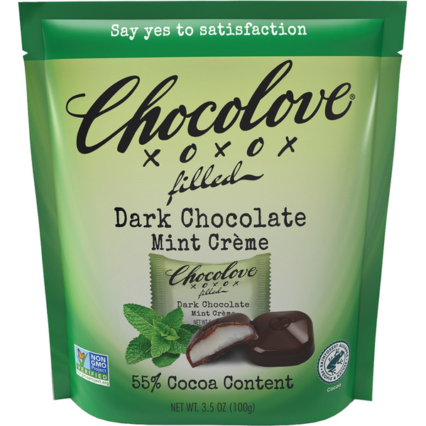 Chocolove Dark Chocolate, Mint Creme, 55% Cocoa Same-Day Delivery