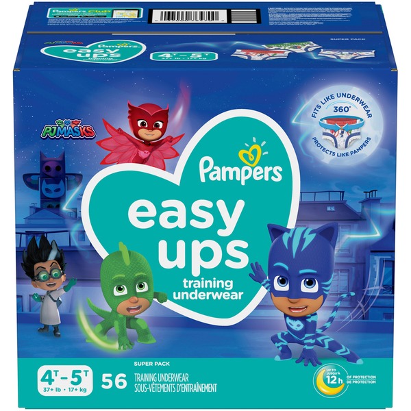 Pampers Easy Ups Training Underwear Boys Size 6 4T5T (56 ct) Instacart