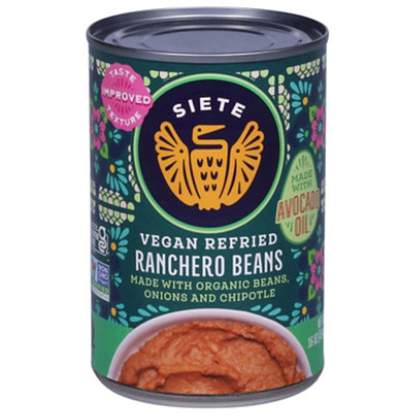 Siete Ranchero Beans, Refried, Vegan