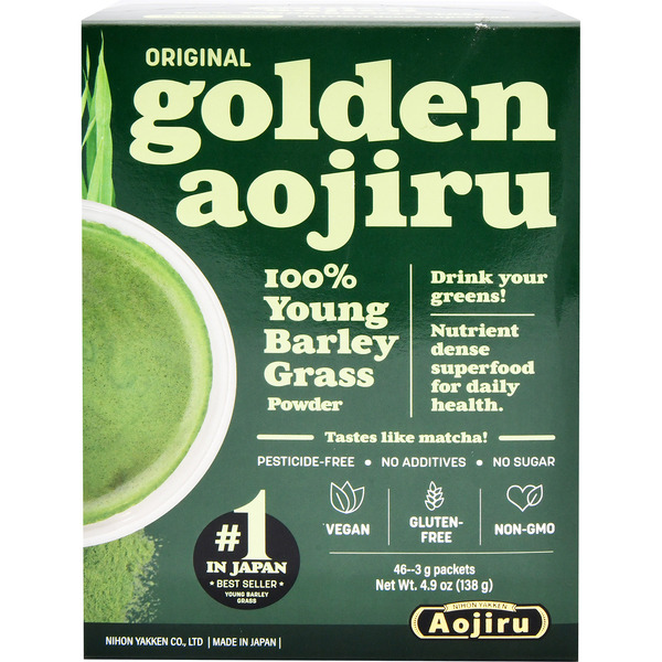 Nihon Yakken Golden Aojiru Young Barley Grass Powder