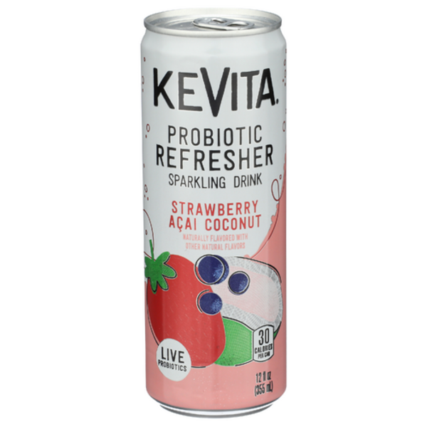 Kevita Organic Strawberry Acai Coconut Sparkling Probiotic Drink