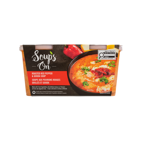 Roasted Red Pepper Gouda Soup