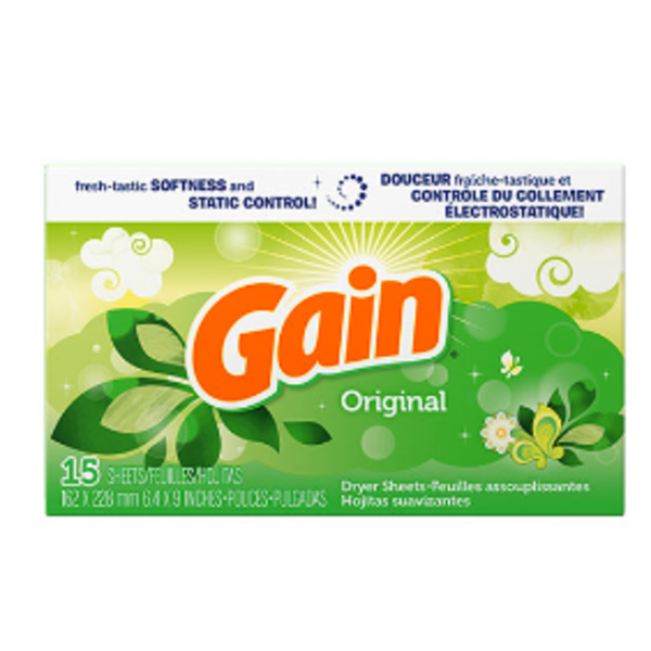 Gain - Original Dryer Sheet - 15 Ct
