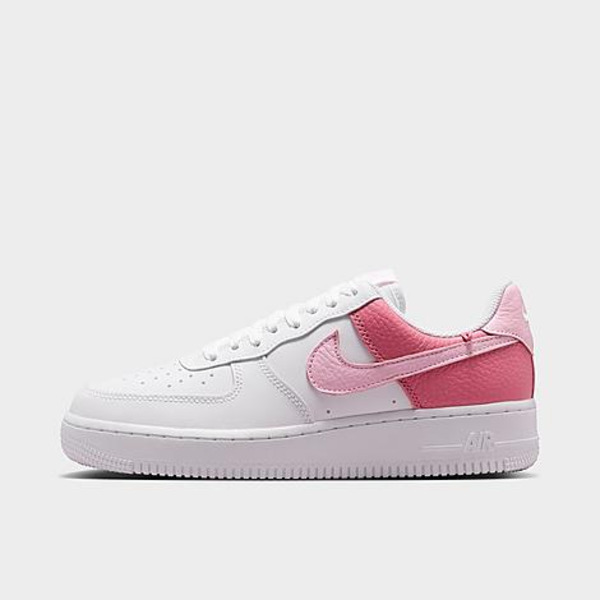 Nike Women's Air Force 1 Low SE Casual Shoes, Size 8 - White/Peony/Pink Foam