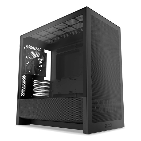 NZXT H3 Flow Micro-ATX High-Airflow PC Case - Black