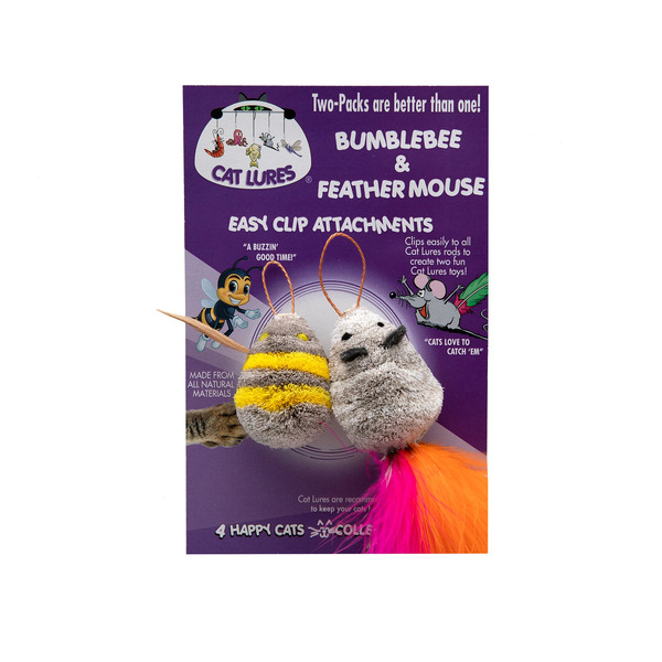 Cat lures Bumble Bee & Mouse Attachement Cat Toy