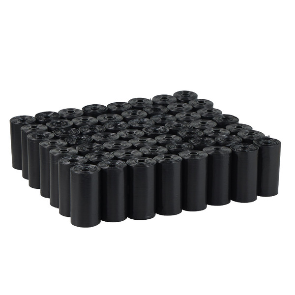 Top Paw Extra-Thick Strawberries Dog Waste Bags - Black